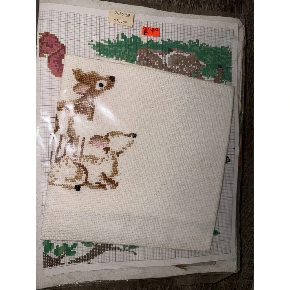 Baby Steps 9202 Birth Announcement Counted Cross Stitch Kit Woodland Babies